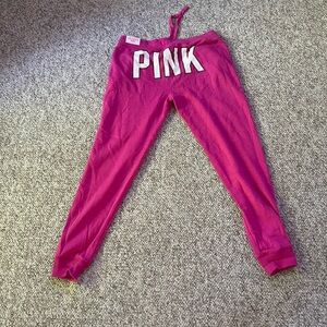 NWT Pink sweatpants size medium